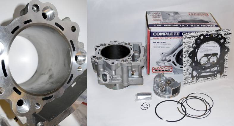 Kompletní válec CYLINDER WORKS 8-21004-K01 (CYLINDER WORKS kompletní válec YAMAHA YFM 700 raptor 06-14 BIG BORE (+3mm=727cm3) (litinový plášť))