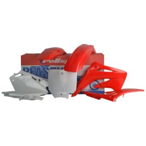 Kompletní sada plastů POLISPORT 90078 (POLISPORT kompletní sada plastů HONDA CR 85R 03-07 barva červená bílý)