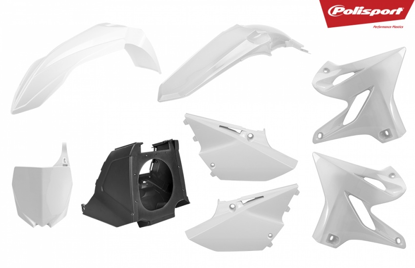 Kompletní sada plastů POLISPORT 90717 (POLISPORT kompletní sada plastů YAMAHA YZ 125/250 02-21 (restyling na model 2021) barva bílá)