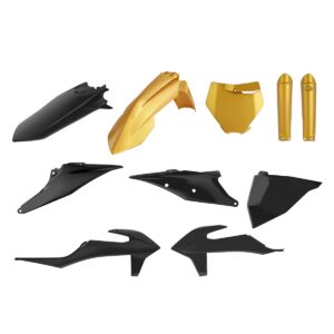 Kompletní sada plastů ( POLISPORT 91052 (POLISPORT kompletní sada plastů (FULL KIT) KTM SX/SX-F 19-22 v sadě tabulka přední (8666400009) a kryty)