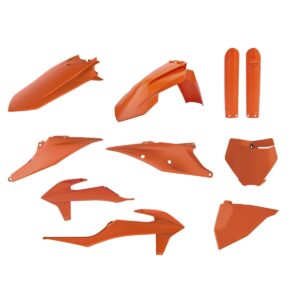 Kompletní sada plastů ( POLISPORT 91072 (POLISPORT kompletní sada plastů (FULL KIT) KTM SX/SX-F 19-22 v sadě tabulka přední (8666400001) a kryty)
