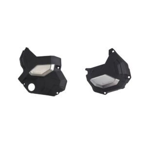 Sada krytu alternátoru a spojky POLISPORT 91107 (POLISPORT STREET sada krytu alternátoru a spojky KAWASAKI s 650 17-23 barva černá)