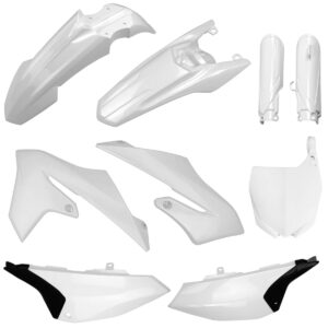 Kompletní sada plastů ( POLISPORT 91341 (POLISPORT kompletní sada plastů (FULL KIT) YAMAHA YZ 65 19-24 v sadě tabulka přední (8665500001) i krytky)