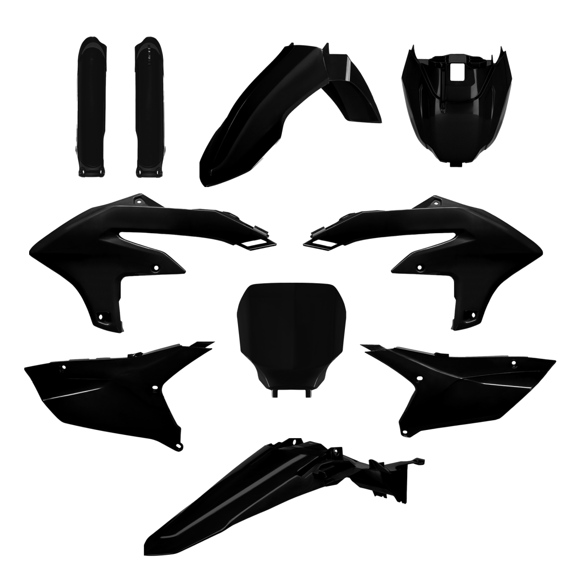 Kompletní sada plastů ( POLISPORT 91351 (POLISPORT kompletní sada plastů (FULL KIT) YAMAHA YZ 250F 24-25; YZ 450F 23-25 v sadě tabulka přední)