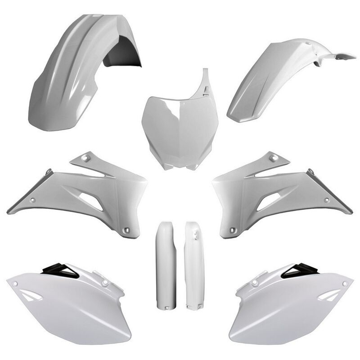 Kompletní sada plastů ( POLISPORT 91396 (POLISPORT kompletní sada plastů (FULL KIT) YAMAHA YZ 250F 06-07; YZ 450F 06-07 v sadě tabulka přední)