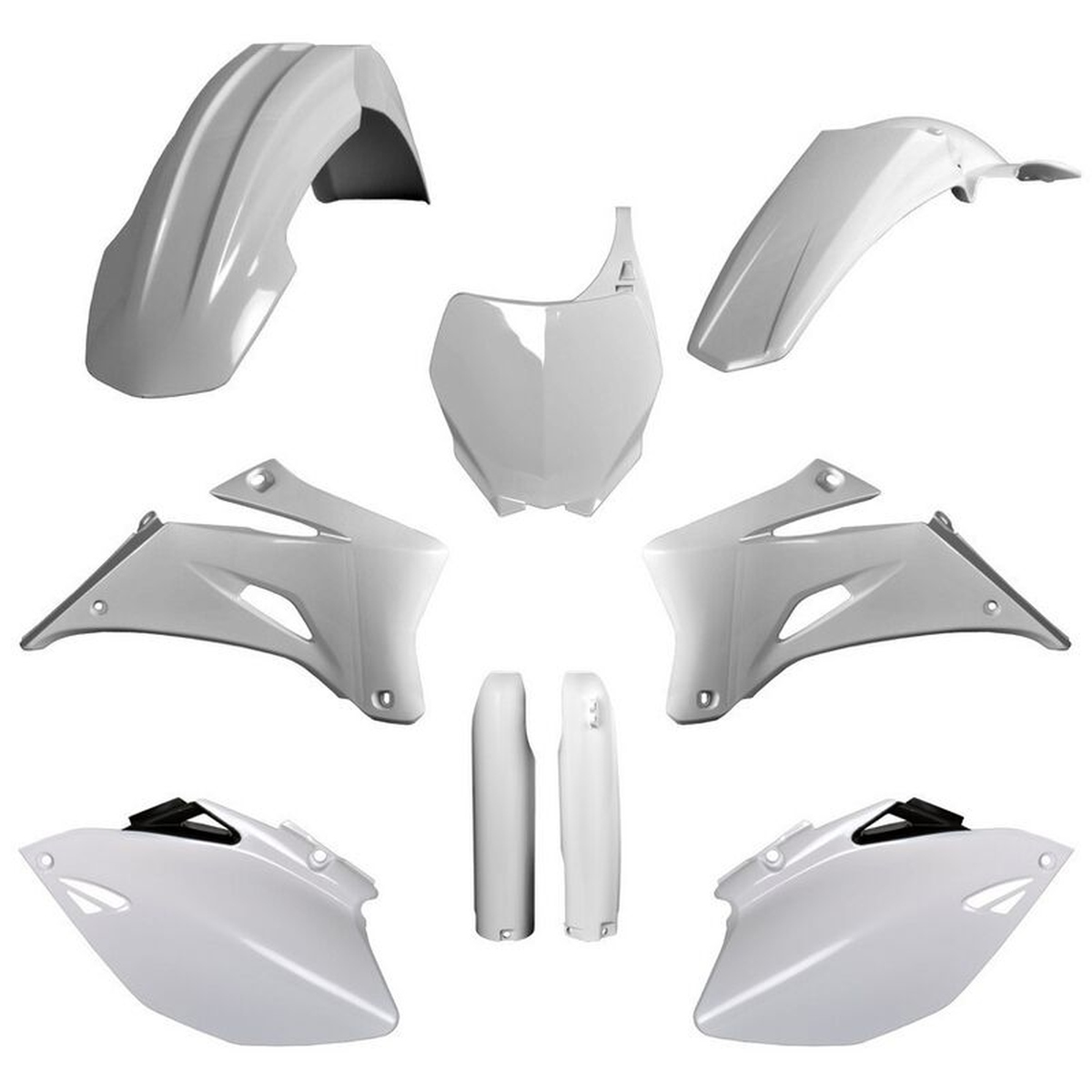 Kompletní sada plastů ( POLISPORT 91397 (POLISPORT kompletní sada plastů (FULL KIT) YAMAHA YZ 250F 08-09; YZ 450F 08-09 v sadě tabulka přední)