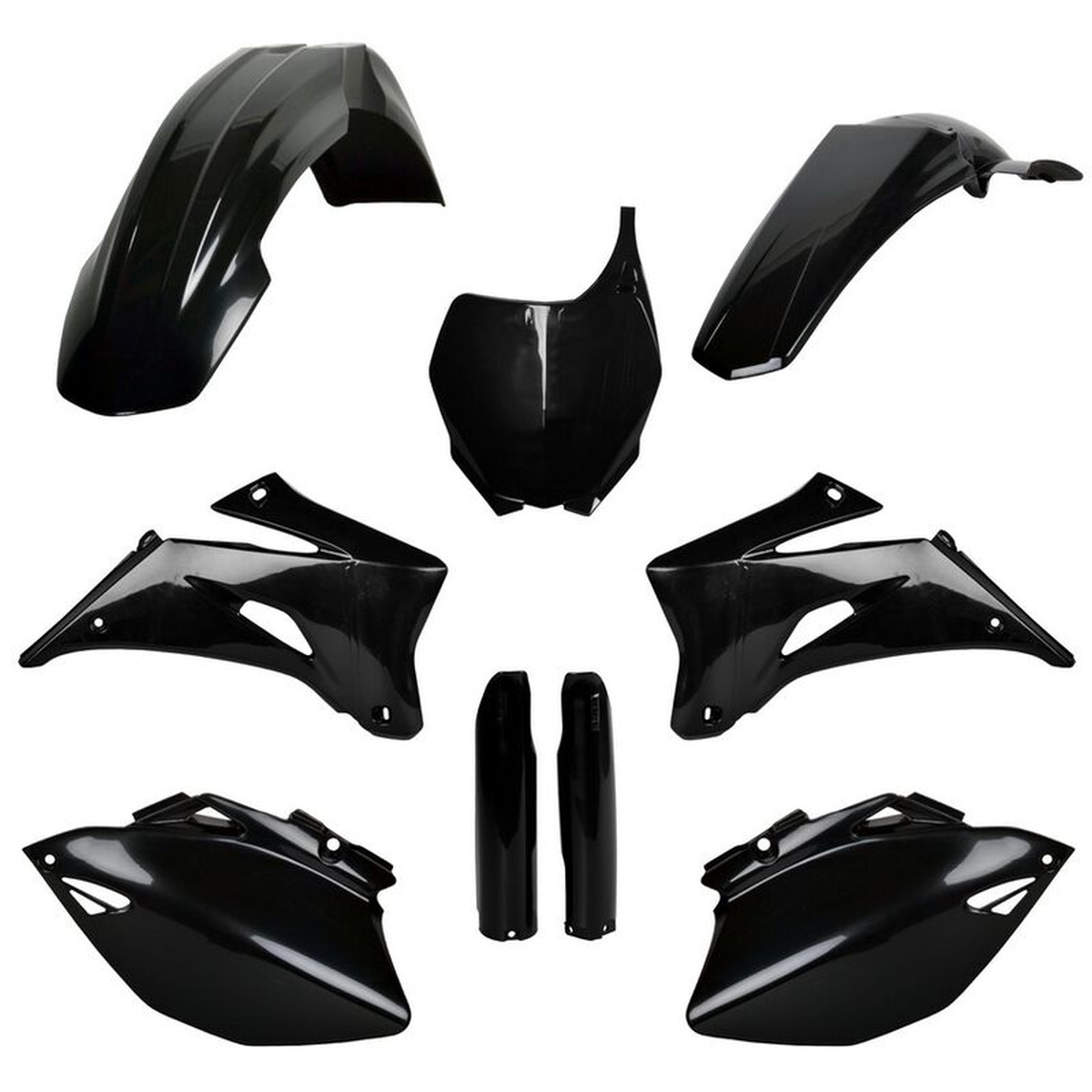 Kompletní sada plastů ( POLISPORT 91398 (POLISPORT kompletní sada plastů (FULL KIT) YAMAHA YZ 250F 06-07; YZ 450F 06-07 v sadě tabulka přední)