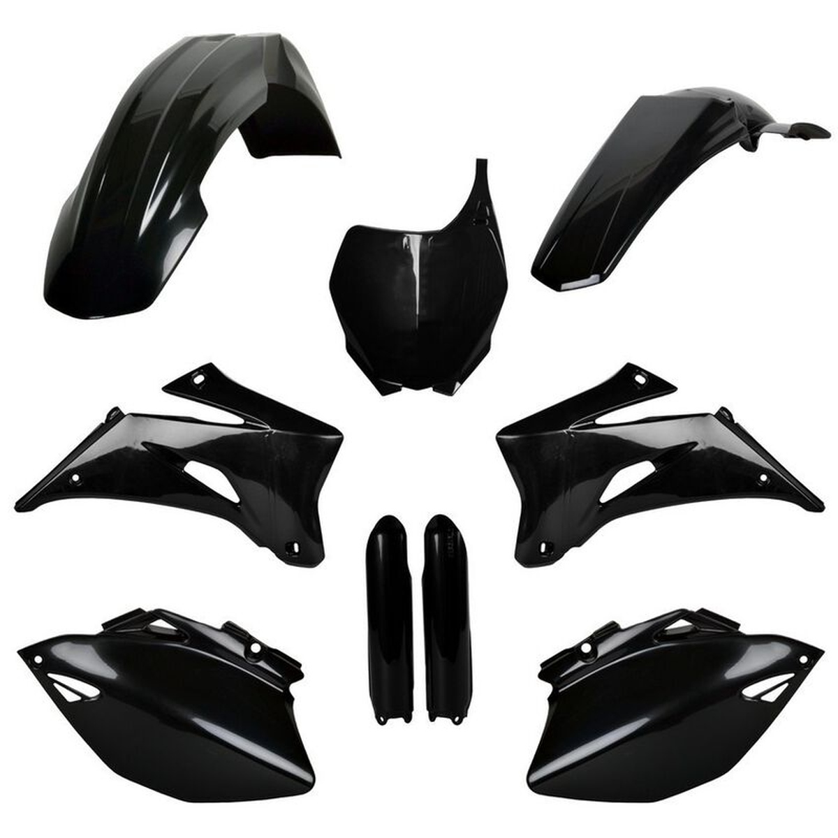 Kompletní sada plastů ( POLISPORT 91399 (POLISPORT kompletní sada plastů (FULL KIT) YAMAHA YZ 250F 08-09; YZ 450F 08-09 v sadě tabulka přední)