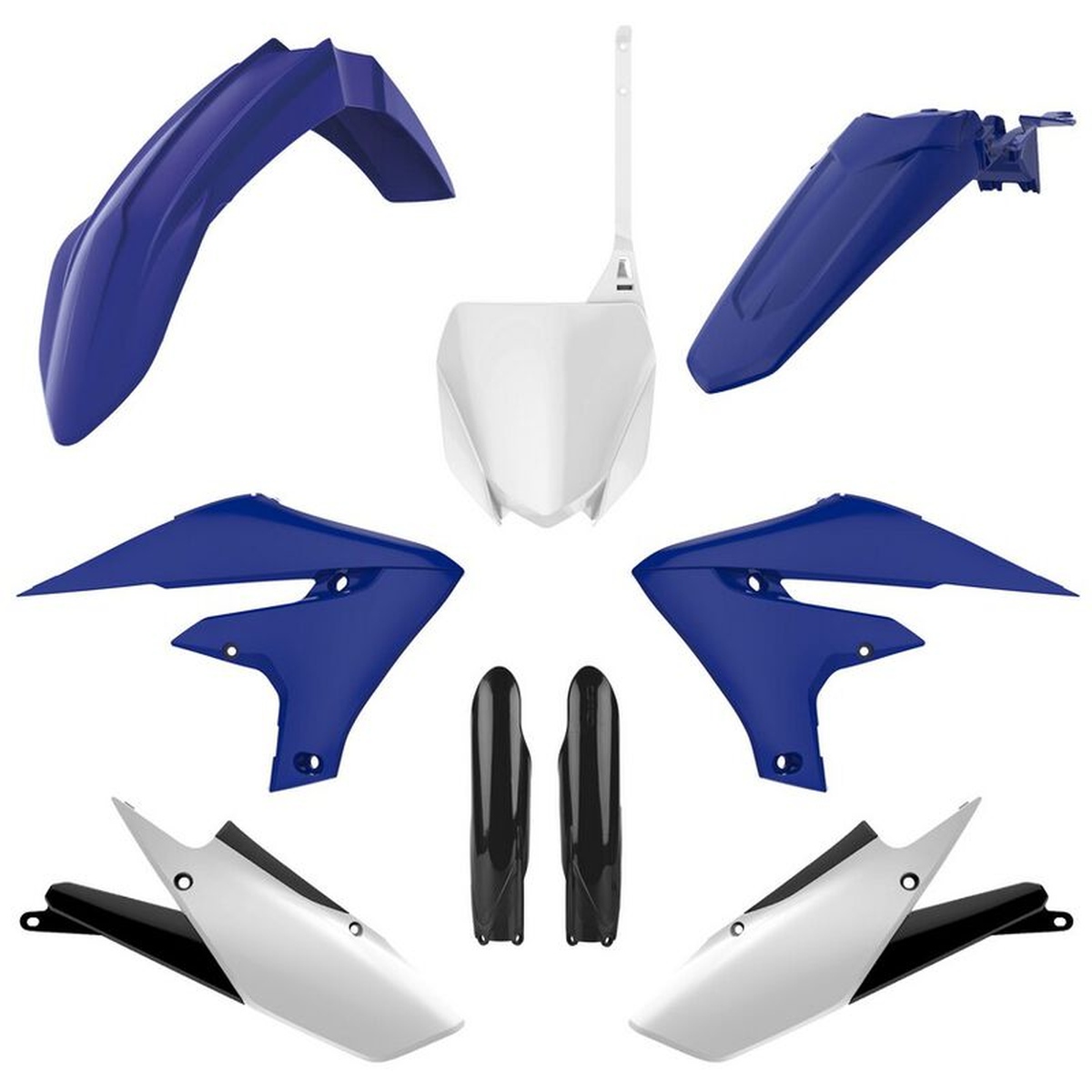Kompletní sada plastů ( POLISPORT 91408 (POLISPORT kompletní sada plastů (FULL KIT) YAMAHA YZ 250F 19-23; YZ 450F 18-22 v sadě tabulka přední)