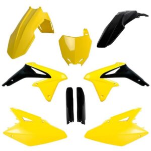 Kompletní sada plastů ( POLISPORT 91430 (POLISPORT kompletní sada plastů (FULL KIT) SUZUKI RMZ 450 08-17 v sadě tabulka přední (8659300001) i krytky)