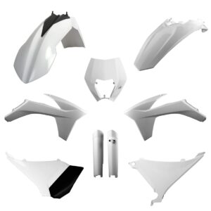 Kompletní sada plastů ( POLISPORT 91461 (POLISPORT kompletní sada plastů (FULL KIT) KTM EXC/EXC-F 12-13 v sadě tabulka přední (8666700001) a kryty)
