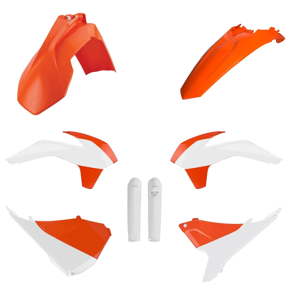 Kompletní sada plastů ( POLISPORT 91464 (POLISPORT kompletní sada plastů (FULL KIT) KTM EXC/EXC-F 16 v sadě krytky tlumičů (8398600002) barva)