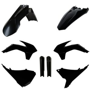 Kompletní sada plastů ( POLISPORT 91467 (POLISPORT kompletní sada plastů (FULL KIT) KTM EXC/EXC-F 14-15 v sadě krytky tlumičů (8398500003) barva)