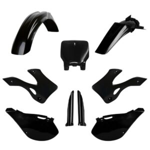 Kompletní sada plastů ( POLISPORT 91478 (POLISPORT kompletní sada plastů (FULL KIT) KAWASAKI KX 125/250 99-02 v sadě tabulka přední (8677000002) i)