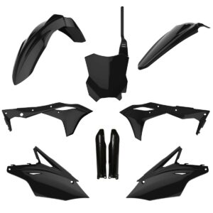 Kompletní sada plastů ( POLISPORT 91491 (POLISPORT kompletní sada plastů (FULL KIT) KAWASAKI KXF 250 17-20 v sadě tabulka přední (8665900003) i)