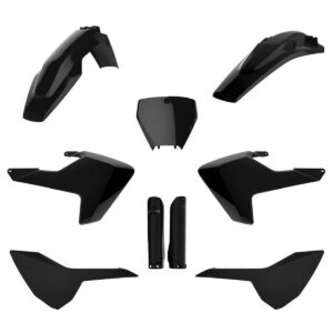 Kompletní sada plastů ( POLISPORT 91501 (POLISPORT kompletní sada plastů (FULL KIT) HUSQVARNA TC/FC 16-18 v sadě tabulka přední (8665800003) i krytky)