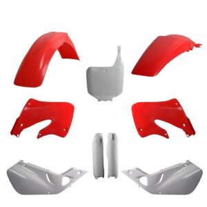 Kompletní sada plastů ( POLISPORT 91508 (POLISPORT kompletní sada plastů (FULL KIT) HONDA CR 125 98-99; CR 250 97-99 v sadě tabulka přední)