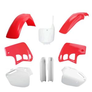 Kompletní sada plastů ( POLISPORT 91514 (POLISPORT kompletní sada plastů (FULL KIT) HONDA CR 500 95-04 v sadě tabulka přední (8680800001) i krytky)