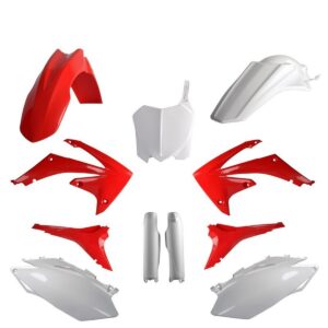 Kompletní sada plastů ( POLISPORT 91525 (POLISPORT kompletní sada plastů (FULL KIT) HONDA CRF 250R 10; CRF 450R 09-10 v sadě tabulka přední)