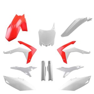 Kompletní sada plastů ( POLISPORT 91530 (POLISPORT kompletní sada plastů (FULL KIT) HONDA CRF 250R 14-17; CRF 450R 13-16 v sadě tabulka přední)