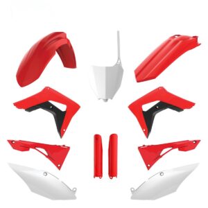 Kompletní sada plastů ( POLISPORT 91544 (POLISPORT kompletní sada plastů (FULL KIT) HONDA CRF 250RX 19-21; CRF 450RX 17-20 v sadě tabulka přední)