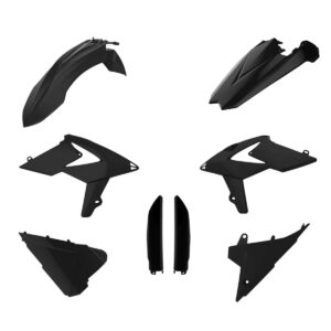 Kompletní sada plastů ( POLISPORT 91553 (POLISPORT kompletní sada plastů (FULL KIT) BETA 2T/4T 18-19 v sadě krytky tlumičů (8398700003) barva černá)