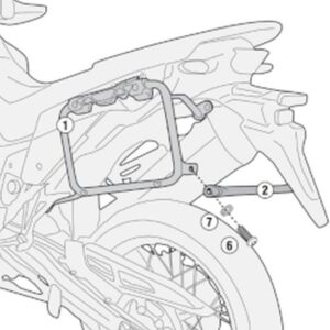 Boční nosič kufru KAPPA KLO1201MK (KAPPA boční nosič kufru MONOKEY HONDA XL 750 TRANSALP (2023) - také pod kufry MONOKEY retro-FIT K-VENTURE ALU a)