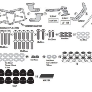 Boční nosič kufru KAPPA KLO5145CAM (KAPPA boční nosič kufru MONOKEY CAM SIDE BMW F 900 GS 24-
