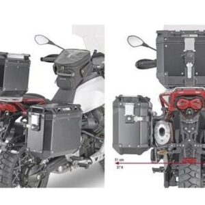 Boční nosič kufru rychlá montáž KAPPA KLOR8203CAM (KAPPA boční nosič kufru rychlá montáž MONOKEY CAM SIDE MOTO GUZZI V85 TT 19-22 - pod kufry KFR)