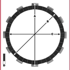TRW ZF spojkové kotouče KAWASAKI VN 1700 09-17 VN 2000 04-10