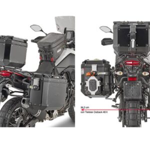Boční nosič kufru KAPPA KLO2145CAM (KAPPA boční nosič kufru MONOKEY CAM SIDE YAMAHA TENERE 700 /WORLD RAID (19-23) - pod kufry KFR KFORCE ALU)