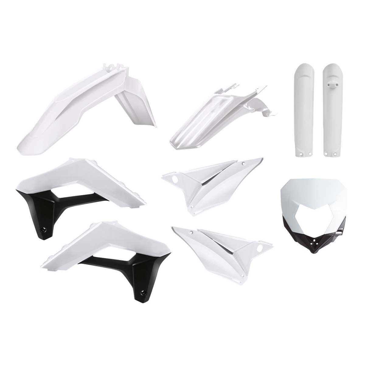 Kompletní sada plastů ( POLISPORT 90857 (POLISPORT kompletní sada plastů (FULL KIT) SHERCO SE-R/SEF-R 17-23 v sadě kryt světla (8679800001) a kryty)
