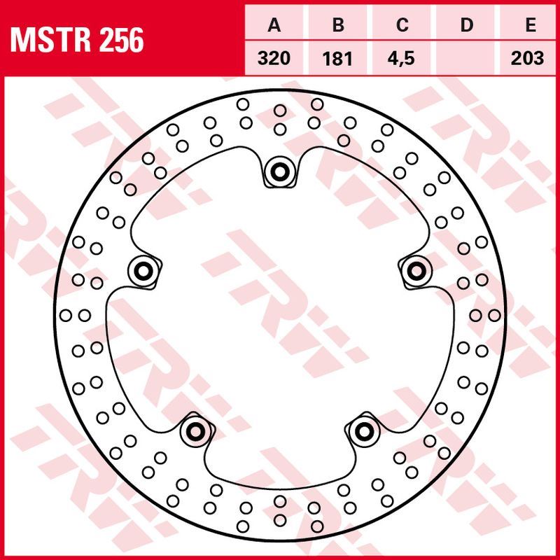 Brzdový kotouč TRW LUCAS přední MSTR256 (TRW ZF přední brzdový kotouč BMW F 800R 09-14