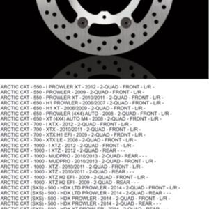 Brzdový kotouč NG Brakes NG1514 (NG přední brzdový kotouč/zadní ARCTIC CAT 550/650/700/1000 plovoucí)