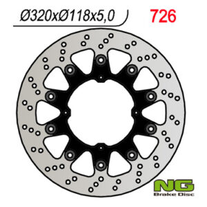 Brzdový kotouč NG Brakes NG726 (NG přední brzdový kotouč HONDA XR 250/400/650 (SUPERMOTO)(320X118X5mm)(4X6