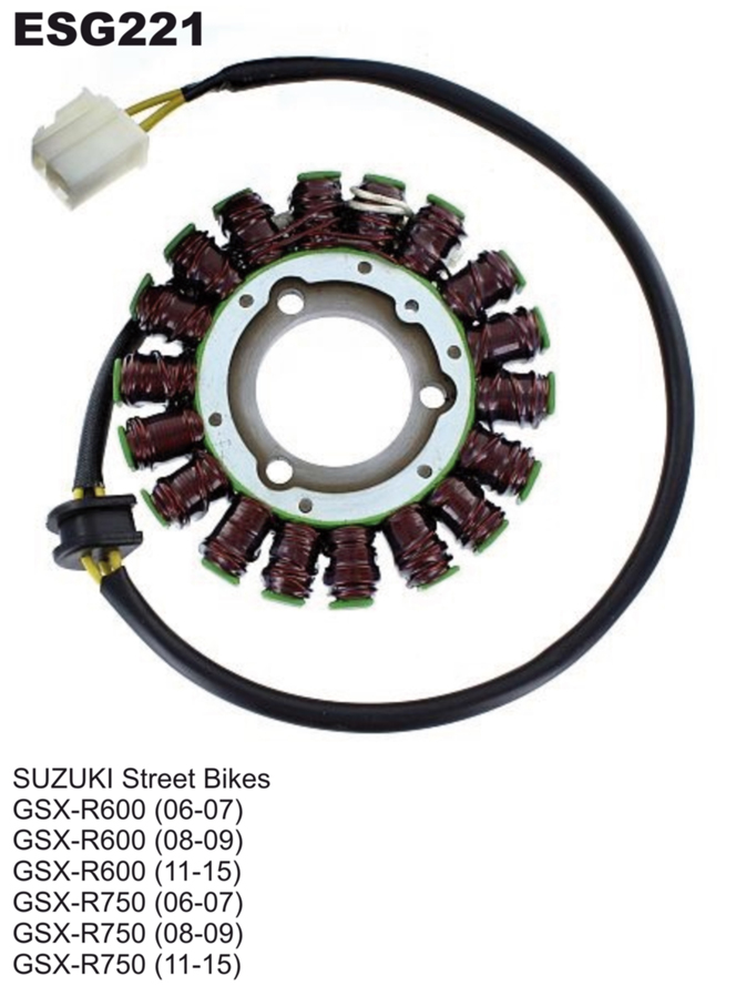 ELECTROSPORT vinutí alternátoru (stator) SUZUKI GSXR 600 06-17