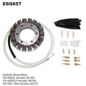 ELECTROSPORT vinutí alternátoru (stator) SUZUKI VS 1400 INTRUDER (87-07) (ESG657) (ELECTROSPORT vinutí alternátoru (stator) SUZUKI VS 1400 INTRUDER)
