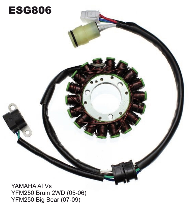 ELECTROSPORT vinutí alternátoru (stator) YAMAHA YFM 250 BIG BEAR (07-09)