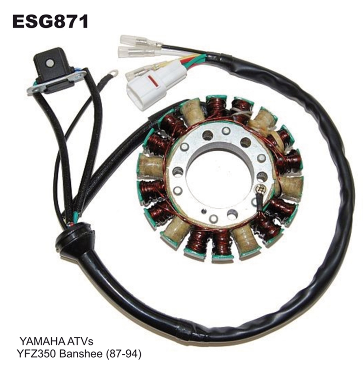 ELECTROSPORT vinutí alternátoru (stator) YAMAHA YFZ 350 BANSHEE (87-94) (ESG871) (ELECTROSPORT vinutí alternátoru (stator) YAMAHA YFZ 350 BANSHEE)