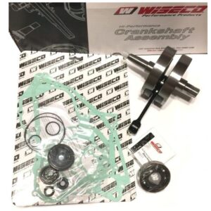 Kliková hřídel WISECO WWPC132 (WISECO kliková hřídel HONDA CR 250 02-04 (s ložisky klikovky + sada těsnění a gufer na spodek motoru) (HR4056))