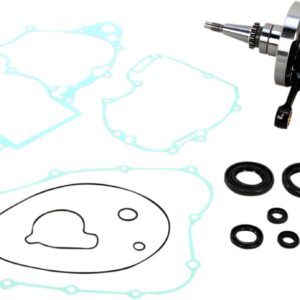 Kliková hřídel WISECO WWPC159 (WISECO kliková hřídel HONDA CRF 250R 04-09 (s ložisky klikovky + sada těsnění a gufer na spodek motoru) (HR4083))