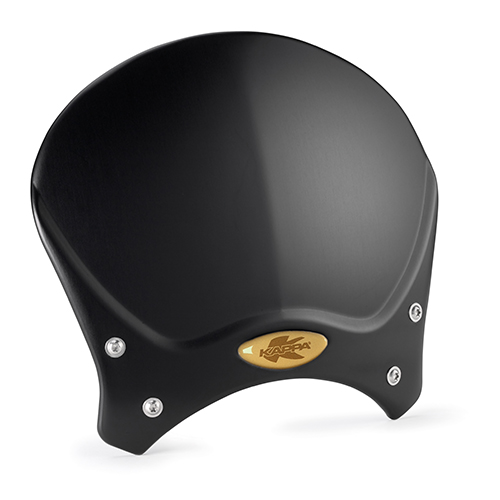 Plexi štít univerzální KAPPA 100ALBK (KAPPA plexi štít univerzální CAFE RACER hliník černá 20