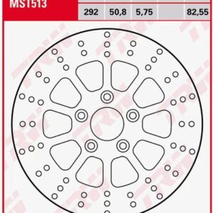 Brzdový kotouč zadní TRW LUCAS MST513 (TRW ZF brzdový kotouč zadní HARLEY DAVIDSON FLH / FLHR / FLHT 1340 ELECTRA