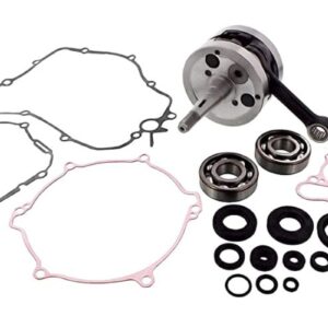 Kliková hřídel WISECO WWPC164 (WISECO kliková hřídel KAWASAKI KX 85/100 06-15 (s ložisky klikovky + sada těsnění a gufer na spodek motoru) (HR4066))